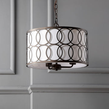 Loop 16" Metal LED Pendant - JONATHAN Y